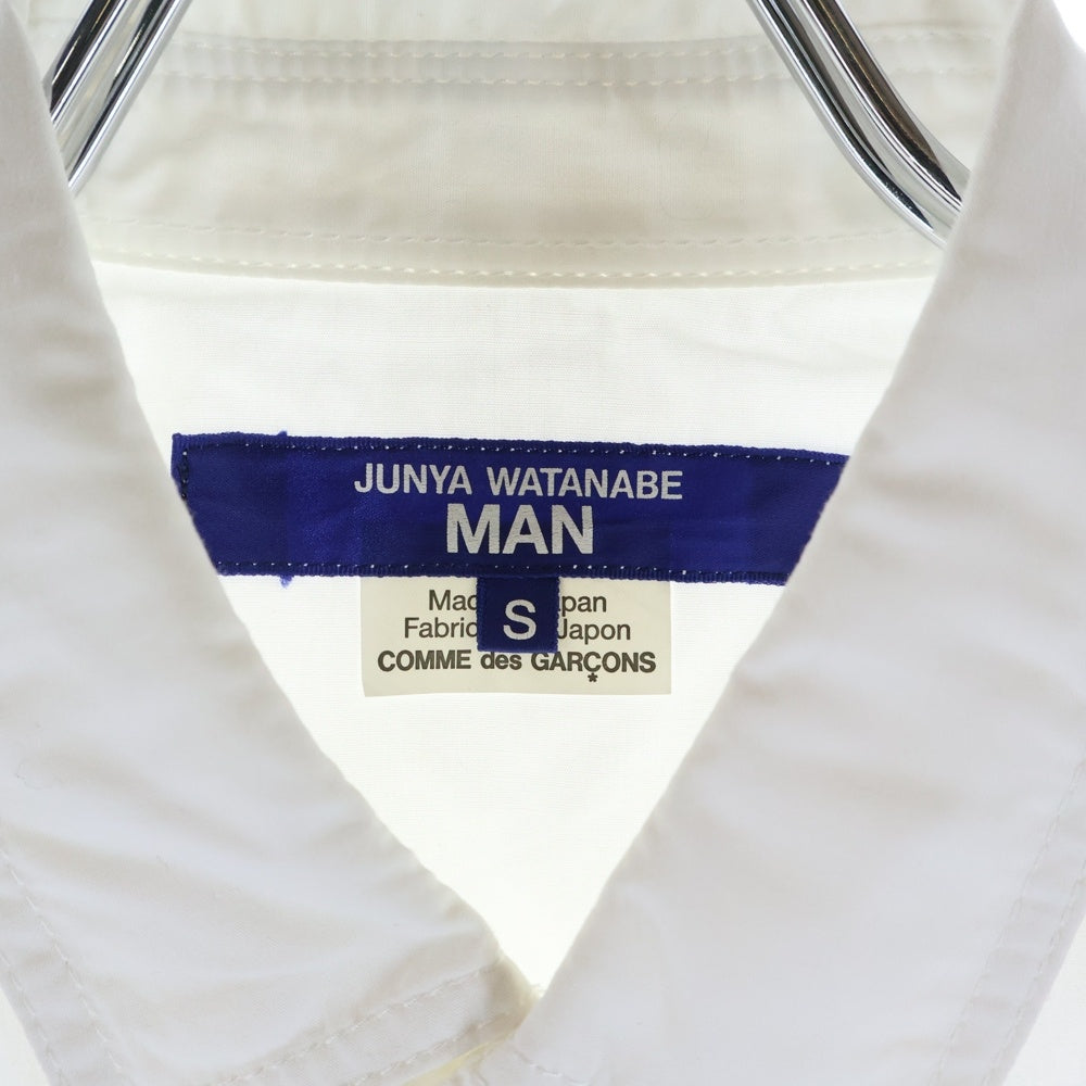 JUNYA WATANABE COMME des GARCONS(ジュンヤワタナベ コムデギャルソン) 23SS AD2022 ×ANDY WARHOL アンディウォーホル パッチワーク加工 半袖シャツ ホワイト/ブルー WK-B024