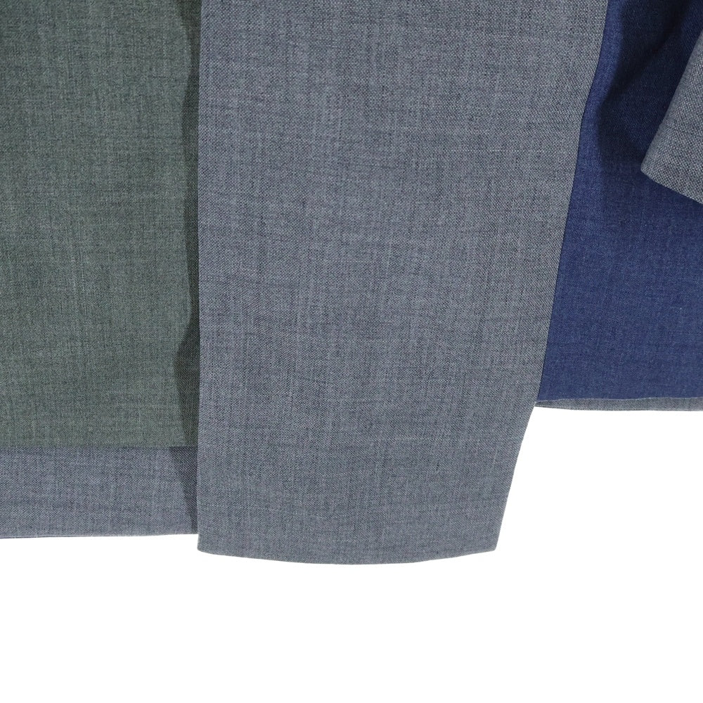 COMME des GARCONS HOMME DEUX(コムデギャルソン オムドゥ) 23SS AD2022 ドッキング加工 3Bウールテーラードジャケット グレー/ブルー DK-J031