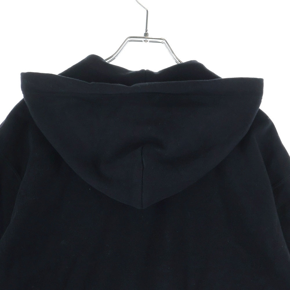 PLAY COMME des GARCONS(プレイコムデギャルソン) AD2020/07 Double Red Heart Hoodie ダブルハートワッペン ジップアップパーカー フーディー ブラック AZ-T294