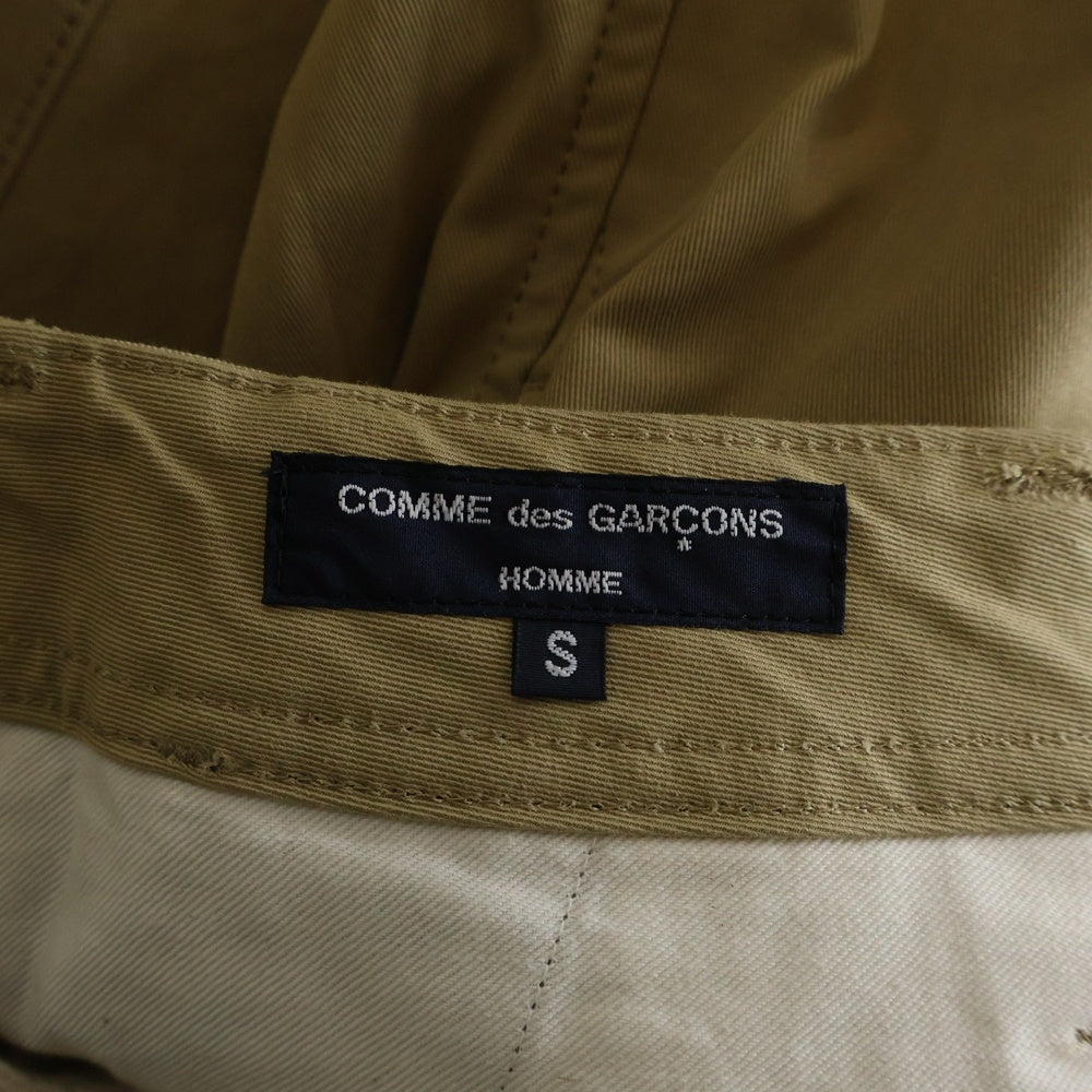 COMME des GARCONS HOMME(コムデギャルソンオム) 24AW AD2024 コットン ステッチデザイン バルーンワイドパンツ ベージュ HN-P026