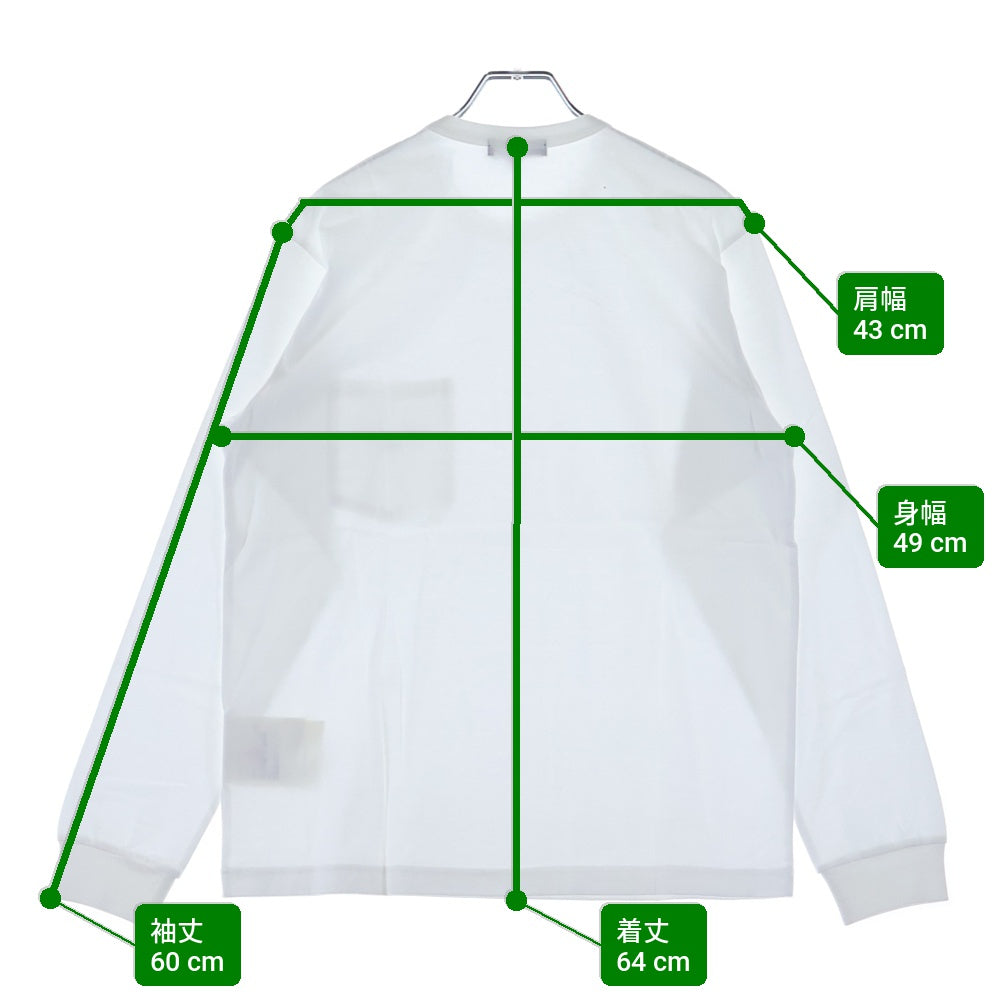 COMME des GARCONS HOMME(コムデギャルソンオム) 23SS AD2022 ポケットロゴTシャツ 長袖クルーネックカットソー ホワイト HK-T010