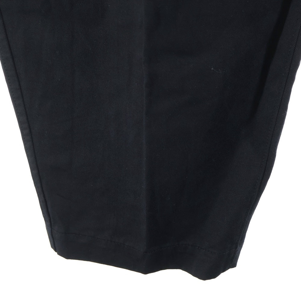 COMME des GARCONS HOMME(コムデギャルソンオム) 24SS AD2023 コットンリネンツイル 2タックスラックスパンツ ブラック HM-P022