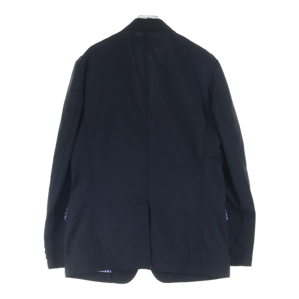 COMME des GARCONS HOMME(コムデギャルソンオム) 19SS AD2018 裏地ギンガムチェック セットアップスーツ シングルテーラードジャケット スラックスパンツ ブラック HC-J004/HC-P005