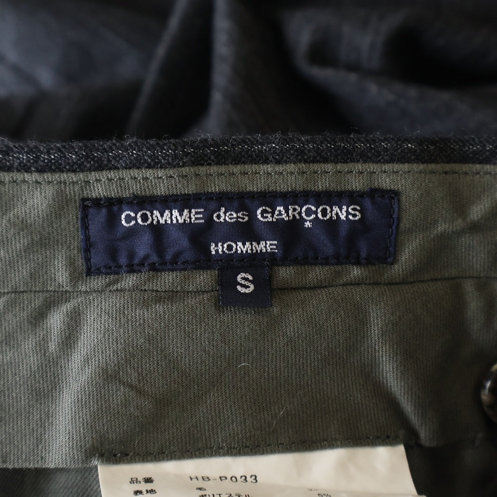COMME des GARCONS HOMME(コムデギャルソンオム) 18AW AD2018 ウール混 ストライプスラックスパンツ グレー HB-P033