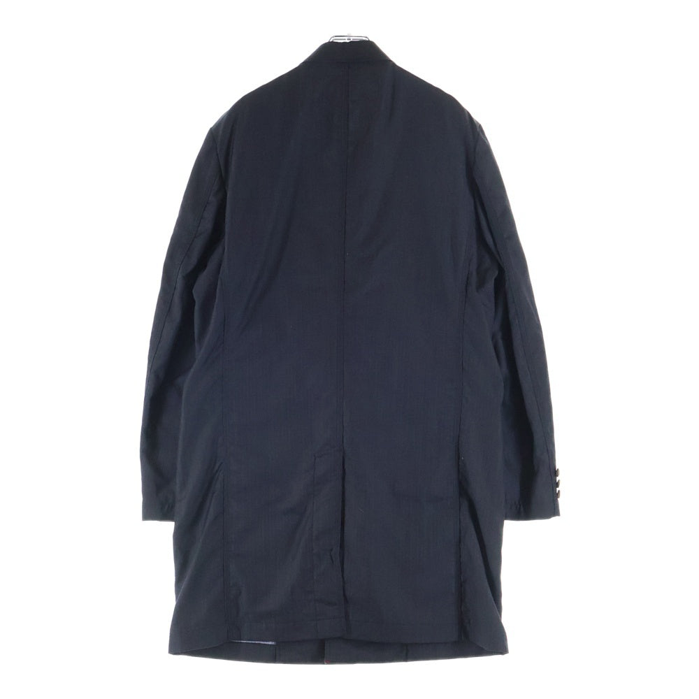 COMME des GARCONS HOMME(コムデギャルソンオム) 19SS AD2018 裏地ギンガムチェック ウール4Bテーラードコート グレー HC-C001