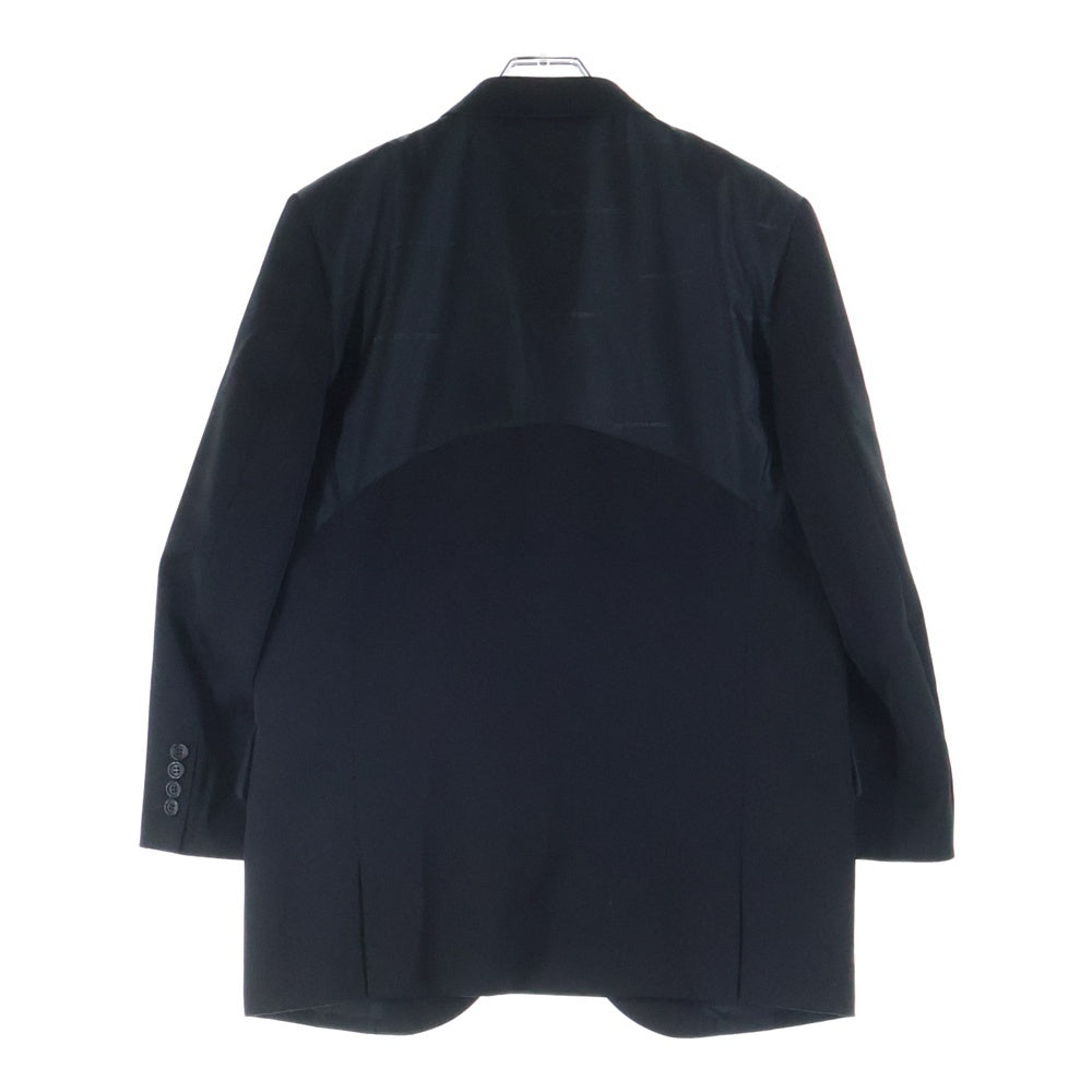 COMME des GARCONS HOMME DEUX(コムデギャルソン オムドゥ) 23AW AD2023 異素材ドッキング加工 テーラードジャケット ブラック DL-J031