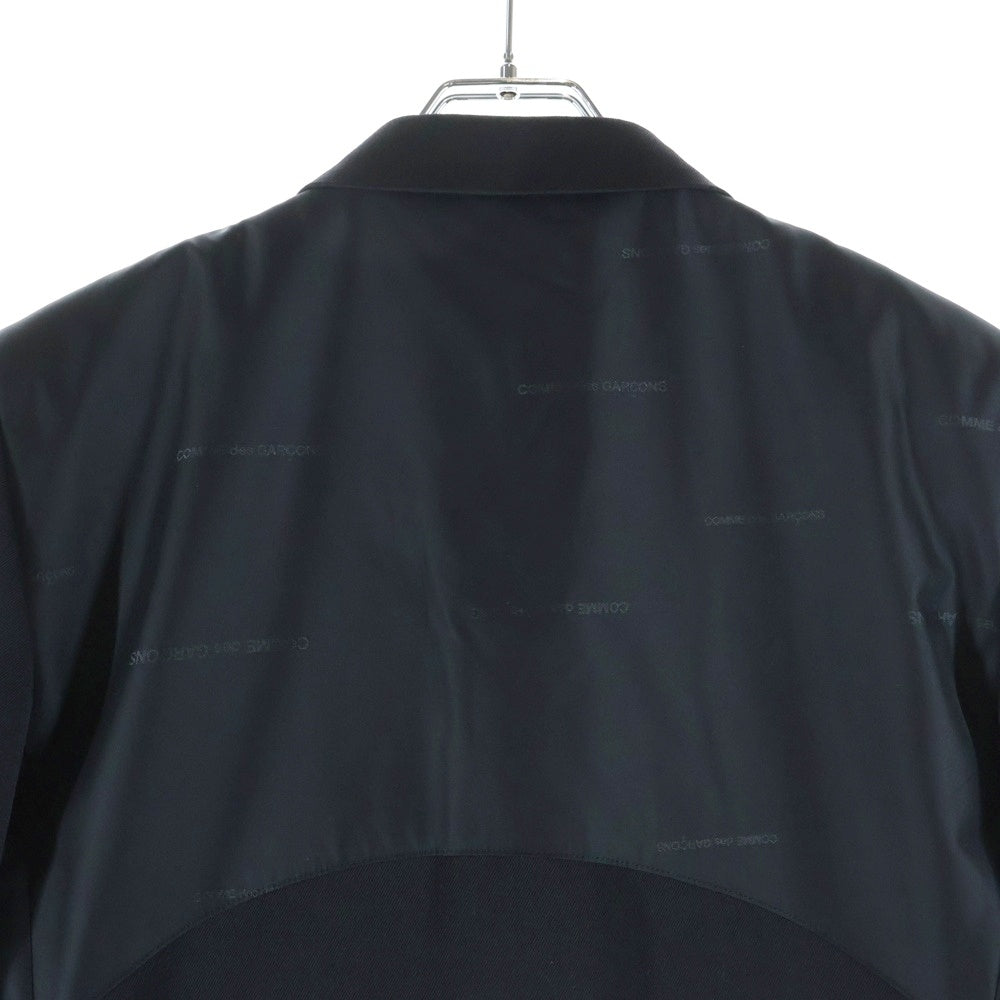 COMME des GARCONS HOMME DEUX(コムデギャルソン オムドゥ) 23AW AD2023 異素材ドッキング加工 テーラードジャケット ブラック DL-J031