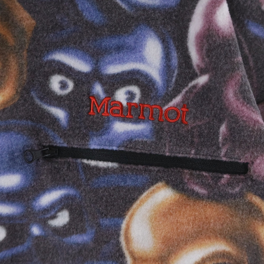 SUPREME(シュプリーム) 25AW ×Marmot Fleece Jacket マーモット スカル総柄 フリースジャケット マルチカラー