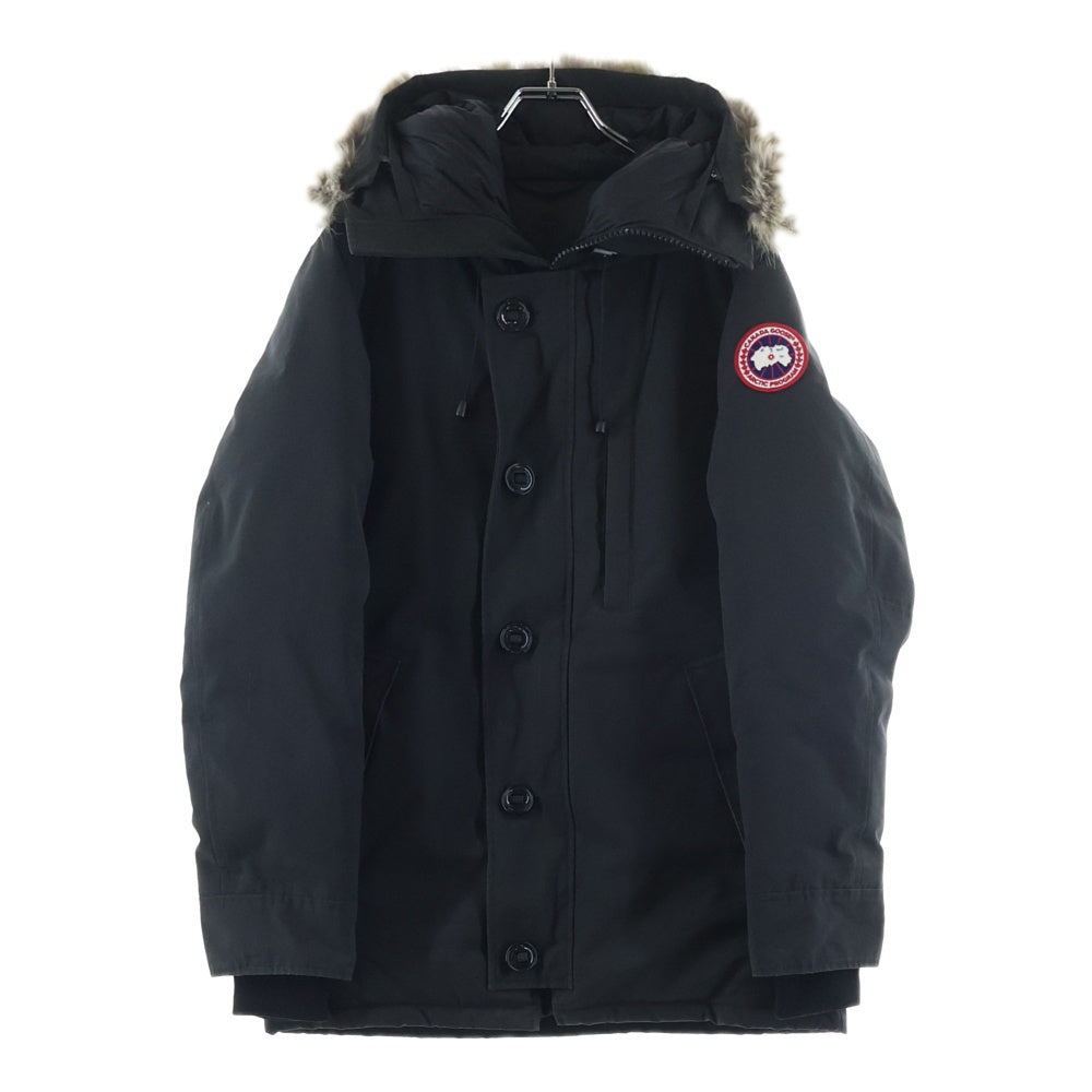 CANADA GOOSE(カナダグース) CHATEAU PARKA シャトー パーカー ファー付き フーデッド ジップアップ ダウンジャケット ブラック 3426MA