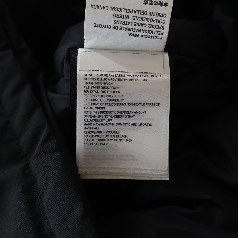 CANADA GOOSE(カナダグース) CHATEAU PARKA シャトー パーカー ファー付き フーデッド ジップアップ ダウンジャケット ブラック 3426MA