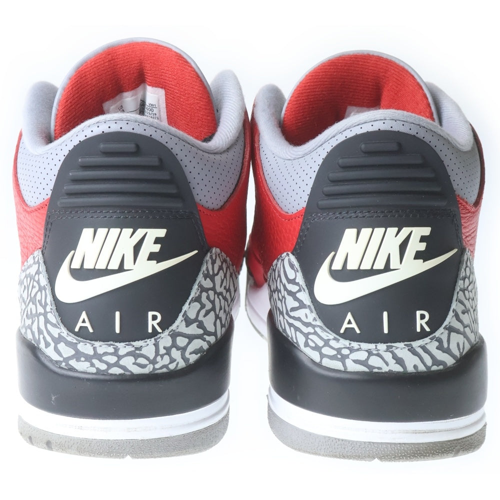 NIKE(ナイキ) AIR JORDAN 3 RETRO SE UNITE FIRE RED エアジョーダン3 ユナイトファイアレッド ハイカットスニーカー レッド US10/28cm CK5692-600