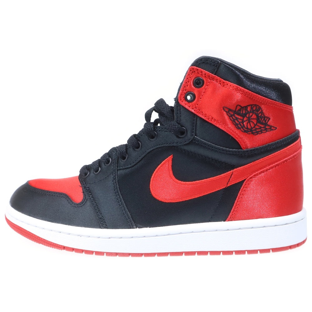 NIKE(ナイキ) WMNS AIR JORDAN 1 RETRO HIGH OG SATIN BRED ウィメンズ エアジョーダン1 レトロ サテンブレッド ハイカットスニーカー US10.5/27.5cm FD4810-061 レディース