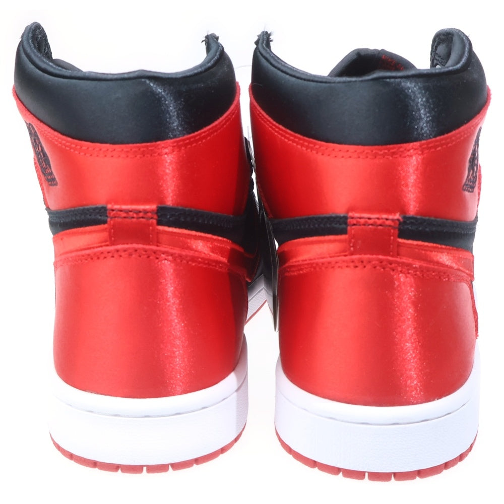NIKE(ナイキ) WMNS AIR JORDAN 1 RETRO HIGH OG SATIN BRED ウィメンズ エアジョーダン1 レトロ サテンブレッド ハイカットスニーカー US10.5/27.5cm FD4810-061 レディース