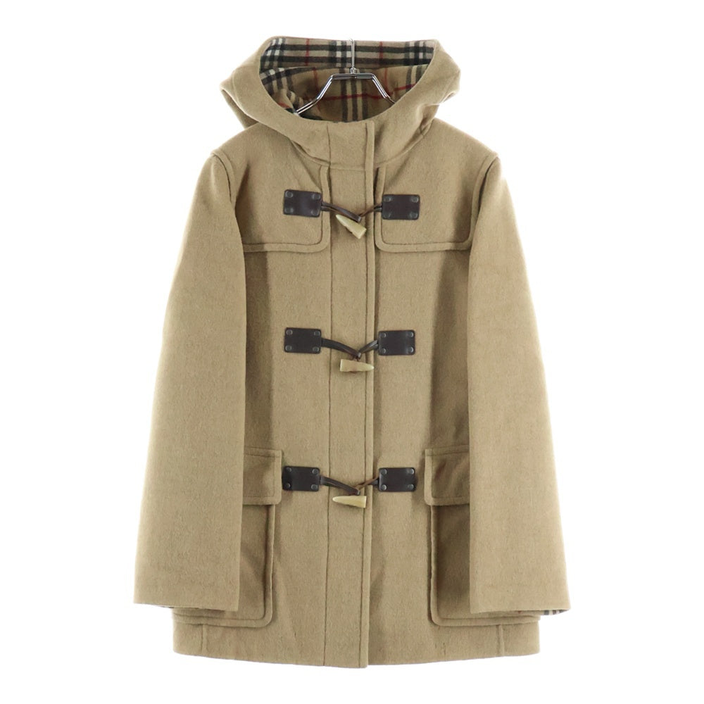 BURBERRY(バーバリー) 裏地ノヴァチェック トグルボタン カシミヤ混ウールダッフルコート ベージュ FT225-409-409