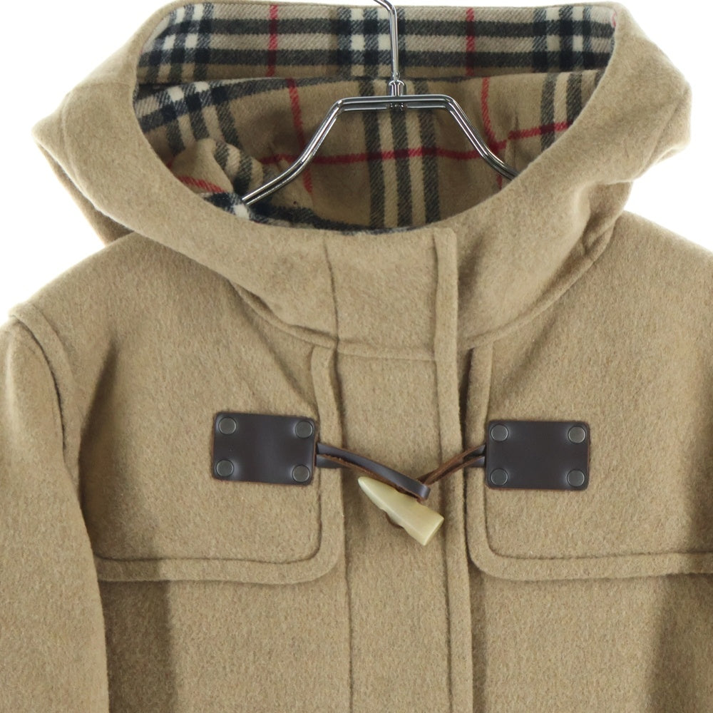 BURBERRY(バーバリー) 裏地ノヴァチェック トグルボタン カシミヤ混ウールダッフルコート ベージュ FT225-409-409