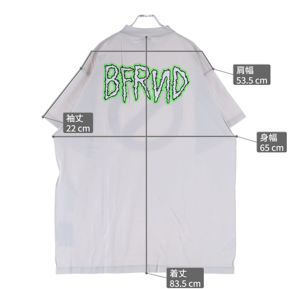 BALENCIAGA(バレンシアガ) 24AW BFRND Series Music Inside Out T-Shirt ネックホルダー付 インサイドアウト ミュージックプリントTシャツ 半袖クルーネックカットソー 787358 TQVG8