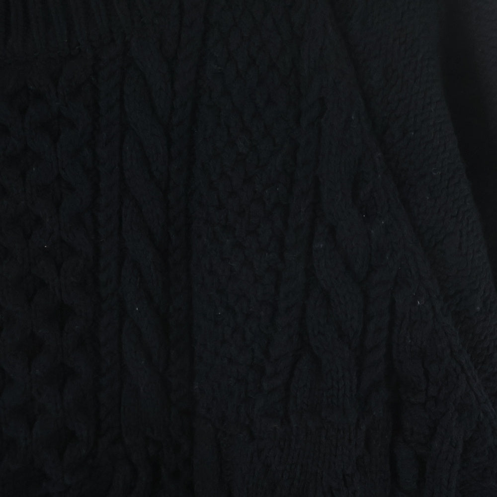 COMME des GARCONS HOMME(コムデギャルソンオム) 24AW AD2024 ハイゲージ アランニット セーター ブラック HN-N008