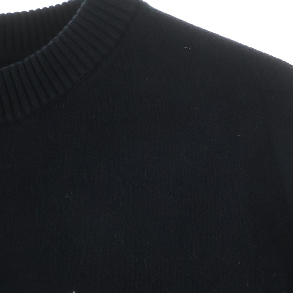 NEWYORK OR NOWHERE(ニューヨークオアノーウェア) ×Knicks Always Knit Crew ニックス オールウェイズ クルーネックニット セーター ブラック