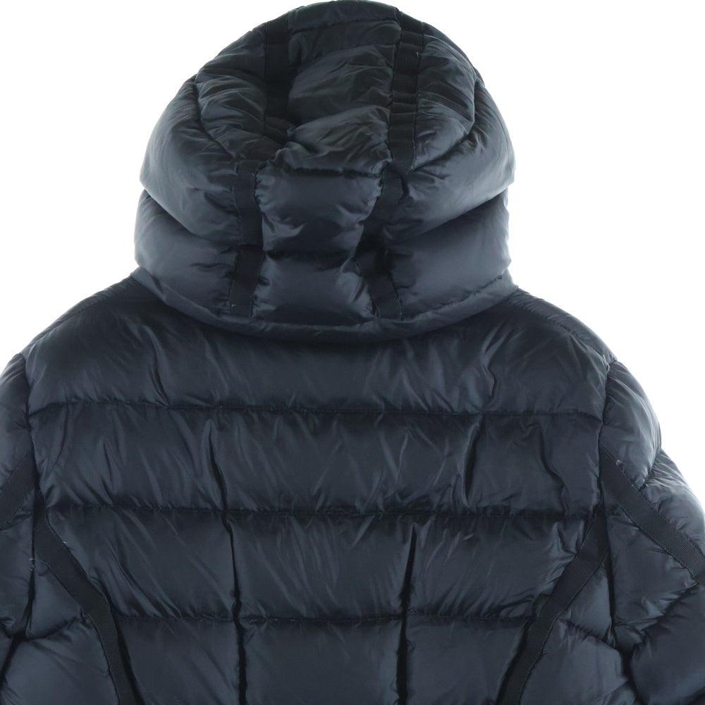 MONCLER(モンクレール) HERMINE GIUBBOTTO エルミン ジップアップ フーデッド ロング ダウン ジャケット コート ブラック レディース 220934995705 53048