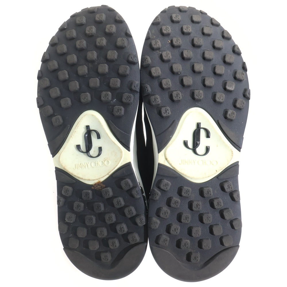 JIMMY CHOO(ジミーチュウ) MEMPHIS メンフィス レースレス ローカットスニーカー レディース ブラック