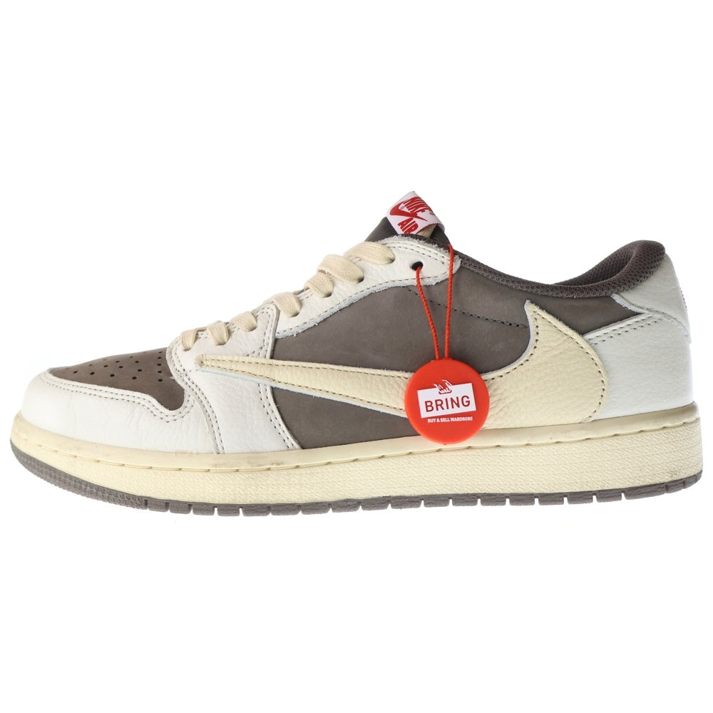 NIKE(ナイキ) ×TRAVIS SCOTT AIR JORDAN 1 LOW REVERSE MOCHA トラヴィススコット エアジョーダン 1 ローカットスニーカー US8.5/26.5cm DM7866-162