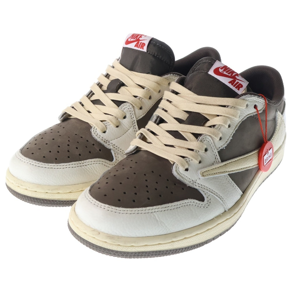 NIKE(ナイキ) ×TRAVIS SCOTT AIR JORDAN 1 LOW REVERSE MOCHA トラヴィススコット エアジョーダン 1 ローカットスニーカー US8.5/26.5cm DM7866-162