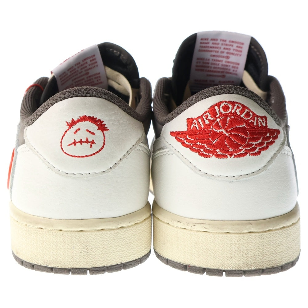 NIKE(ナイキ) ×TRAVIS SCOTT AIR JORDAN 1 LOW REVERSE MOCHA トラヴィススコット エアジョーダン 1 ローカットスニーカー US8.5/26.5cm DM7866-162