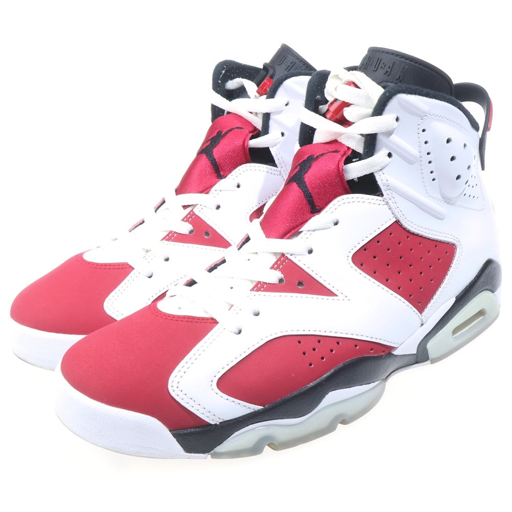NIKE(ナイキ) AIR JORDAN 6 RETRO CARMINE エアジョーダン6 カーマイン ハイカットスニーカー ホワイト/レッド US10/28cm CT8529-106