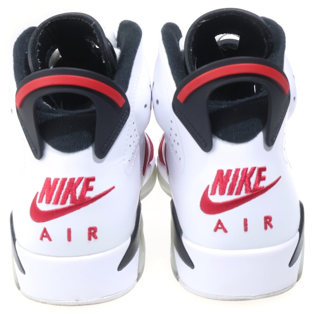 NIKE(ナイキ) AIR JORDAN 6 RETRO CARMINE エアジョーダン6 カーマイン ハイカットスニーカー ホワイト/レッド US10/28cm CT8529-106