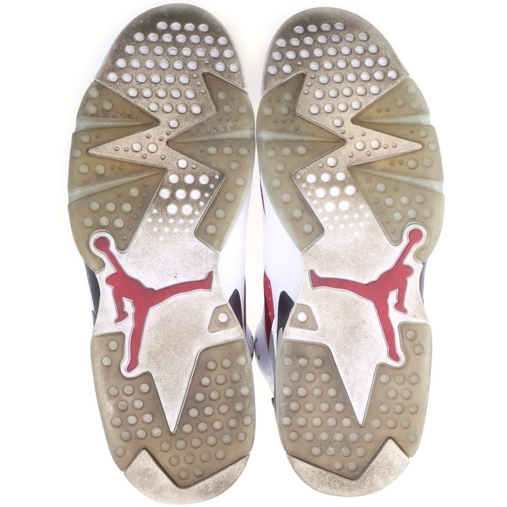 NIKE(ナイキ) AIR JORDAN 6 RETRO CARMINE エアジョーダン6 カーマイン ハイカットスニーカー ホワイト/レッド US10/28cm CT8529-106