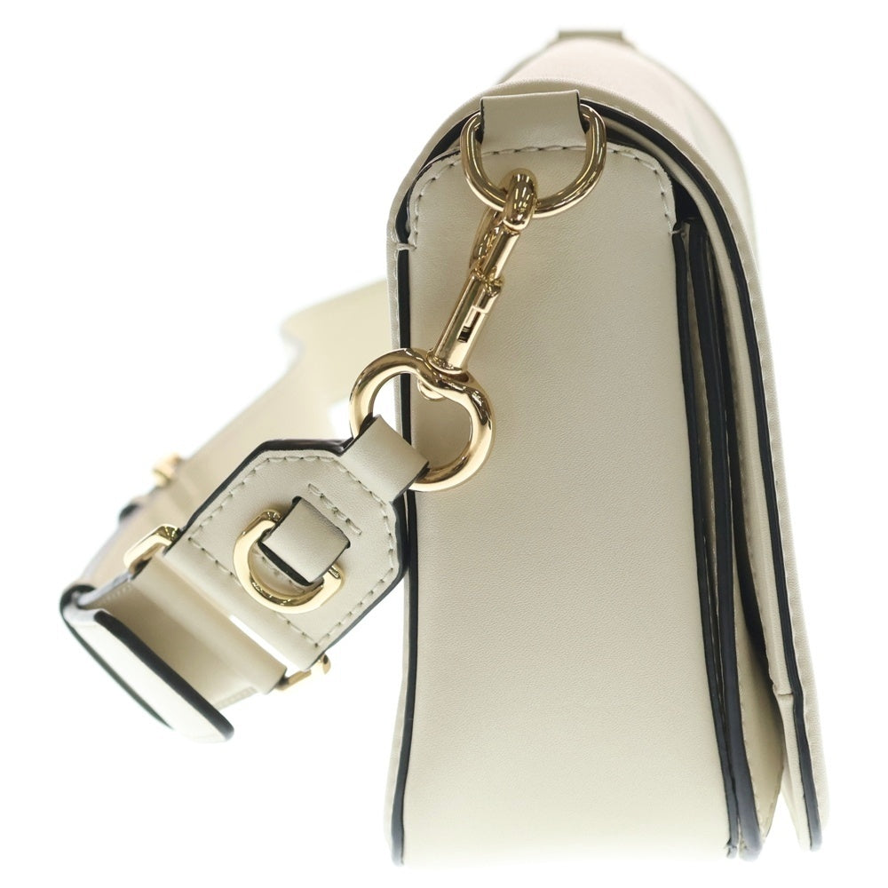 MARC JACOBS(マークジェイコブス) ロゴゴールド金具 レザー ショルダーバッグ アイボリー H901L01RE21