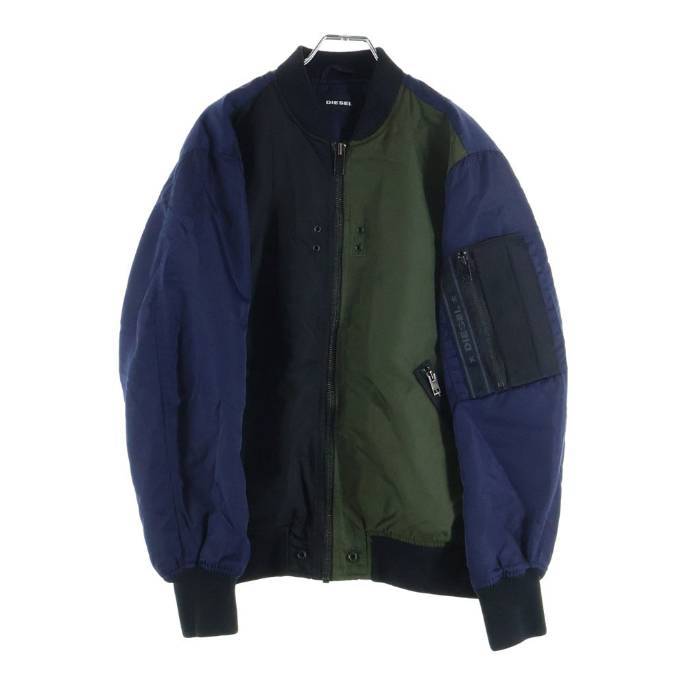 DIESEL(ディーゼル) MA-1 ナイロン ジップアップブルゾン ジャケット マルチカラー
