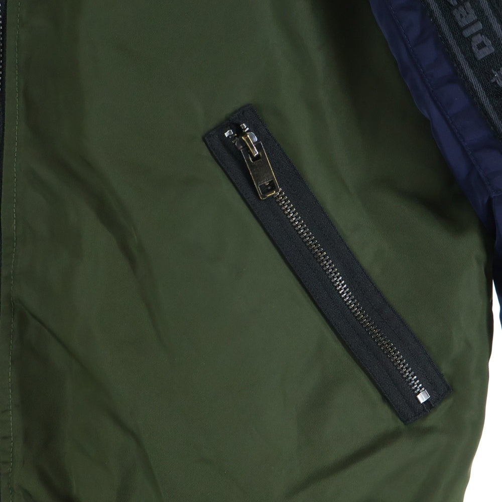 DIESEL(ディーゼル) MA-1 ナイロン ジップアップブルゾン ジャケット マルチカラー