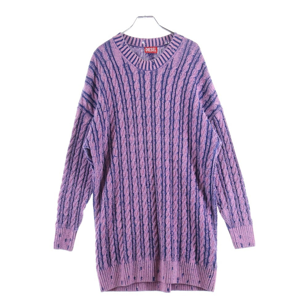 DIESEL(ディーゼル) M-PANTESSE エムパンテス クルーネックプルオーバー コットンニットセーター ピンク レディース A11492