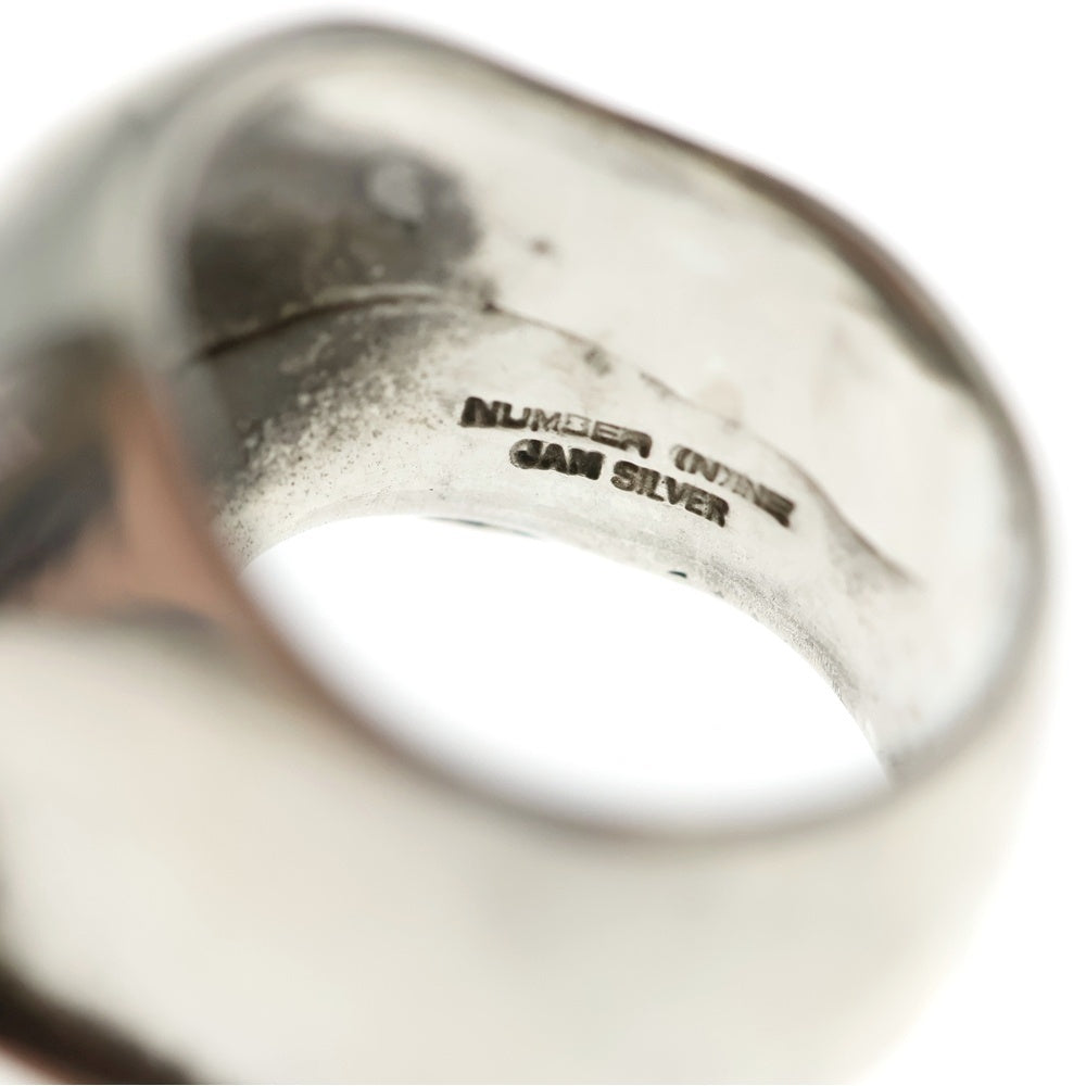NUMBER (N)INE(ナンバーナイン) ×JAM HOME MADE SKULL RING ジャムホームメイド スカルリング シルバー