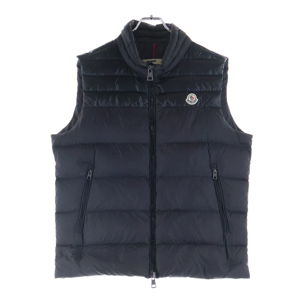 MONCLER(モンクレール) 2015 DUPRES GILET デュプレス ジレ 1Pワッペンデザイン ダウンベスト ブラック A20914337085 54654