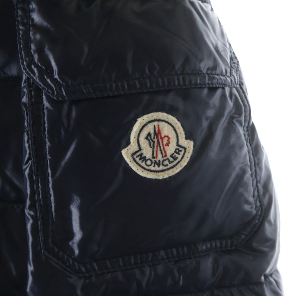 MONCLER(モンクレール) ROD ロッド ロゴワッペン ファー マルチポケット ダウンジャケット ネイビー 44502/91/68950