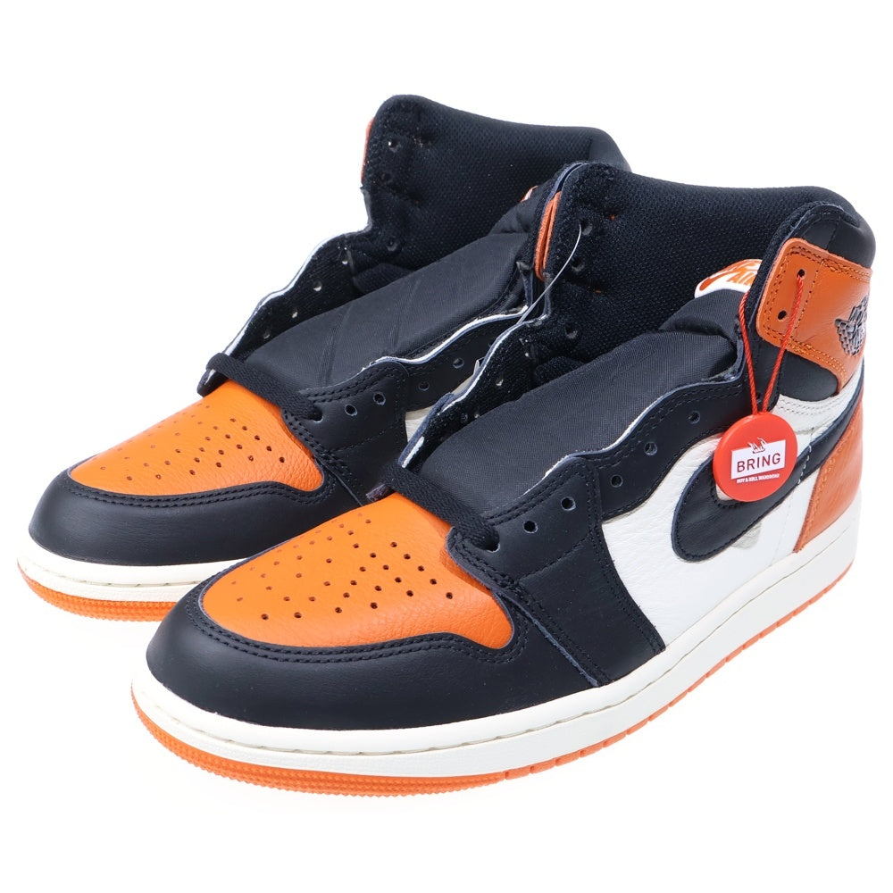 NIKE(ナイキ) AIR JORDAN 1 RETRO HIGH OG SHATTERED BACKBOARD エアジョーダン1 レトロ シャッタードバックボード ハイカットスニーカー オレンジ US9/27cm DZ5485-008