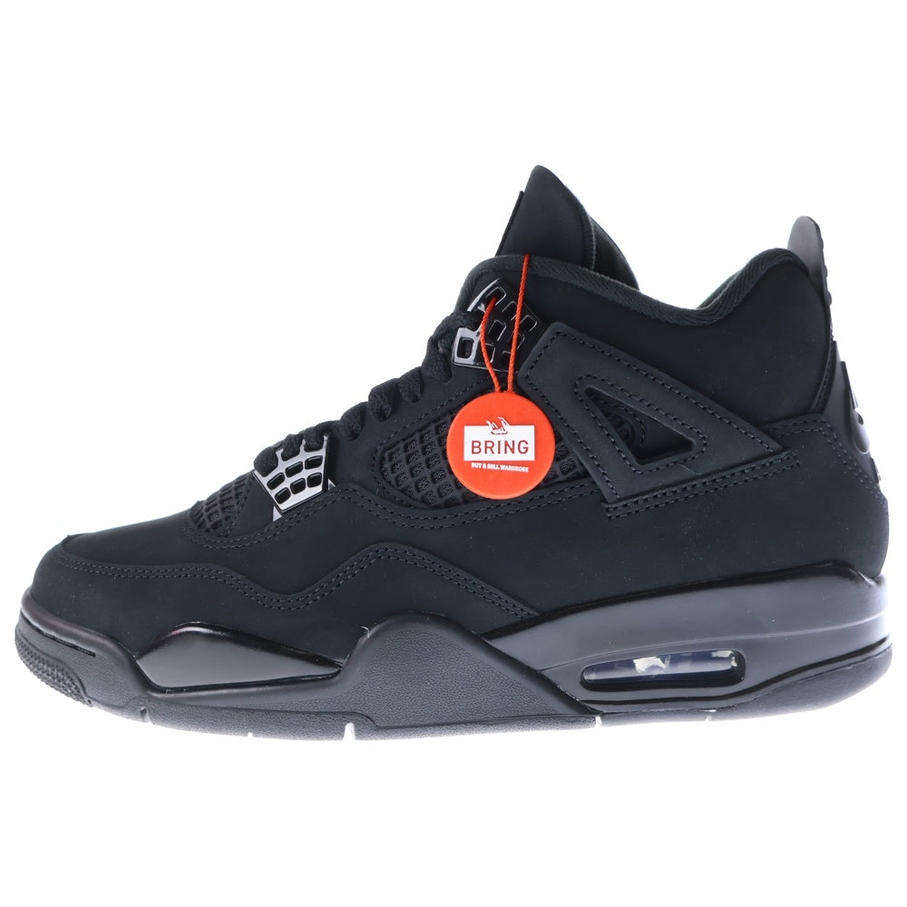 NIKE(ナイキ) AIR JORDAN 4 BLACK CAT エアジョーダン4 ブラックキャット ハイカットスニーカー ブラック US9/27cm FV5029‐010