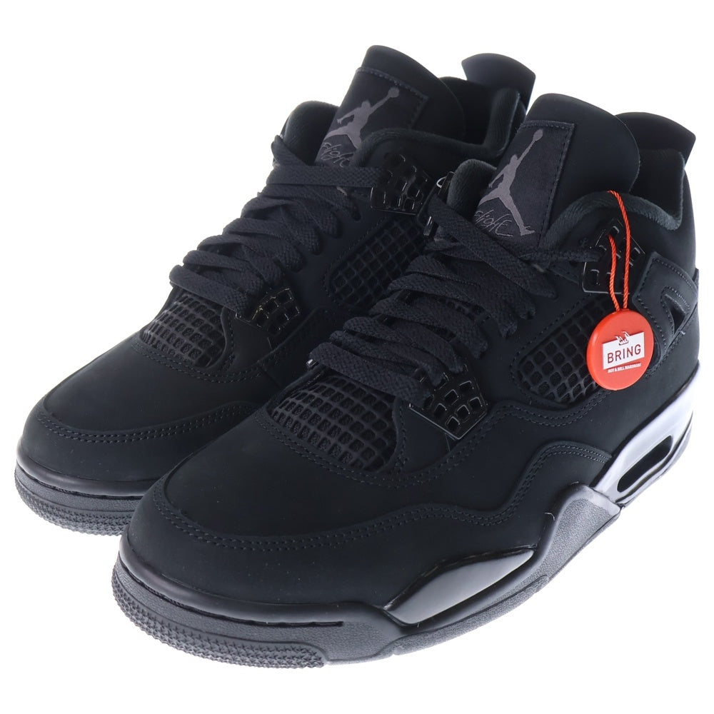 NIKE(ナイキ) AIR JORDAN 4 BLACK CAT エアジョーダン4 ブラックキャット ハイカットスニーカー ブラック US9/27cm FV5029‐010