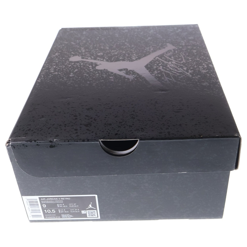 NIKE(ナイキ) AIR JORDAN 4 BLACK CAT エアジョーダン4 ブラックキャット ハイカットスニーカー ブラック US9/27cm FV5029‐010