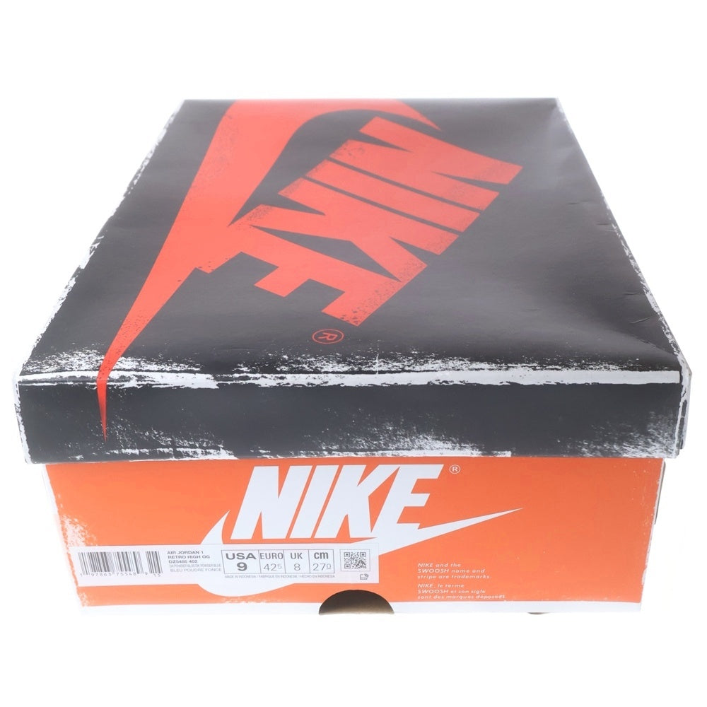 NIKE(ナイキ) AIR JORDAN 1 RETRO HIGH OG UNC REIMAGINED エアジョーダン1 レトロ リイマジンド ハイカットスニーカー ブルー/ホワイト US9/27cm DZ5485-402
