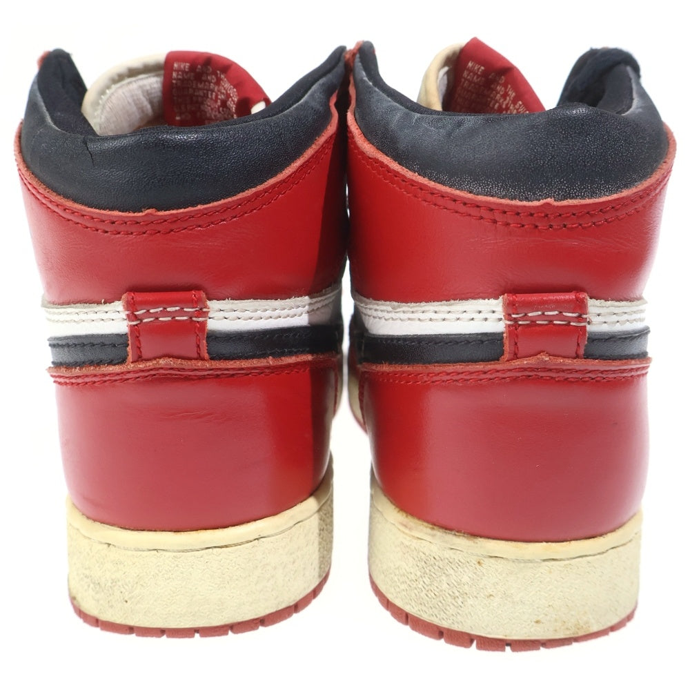 NIKE(ナイキ) 【観賞用 1994年製】 AIR JORDAN 1 RETRO HIGH Chicago エア ジョーダン1 レトロ シカゴ ハイカット スニーカー キッズ レッド/ホワイト US5.5Y/24cm 153126-101 レディース