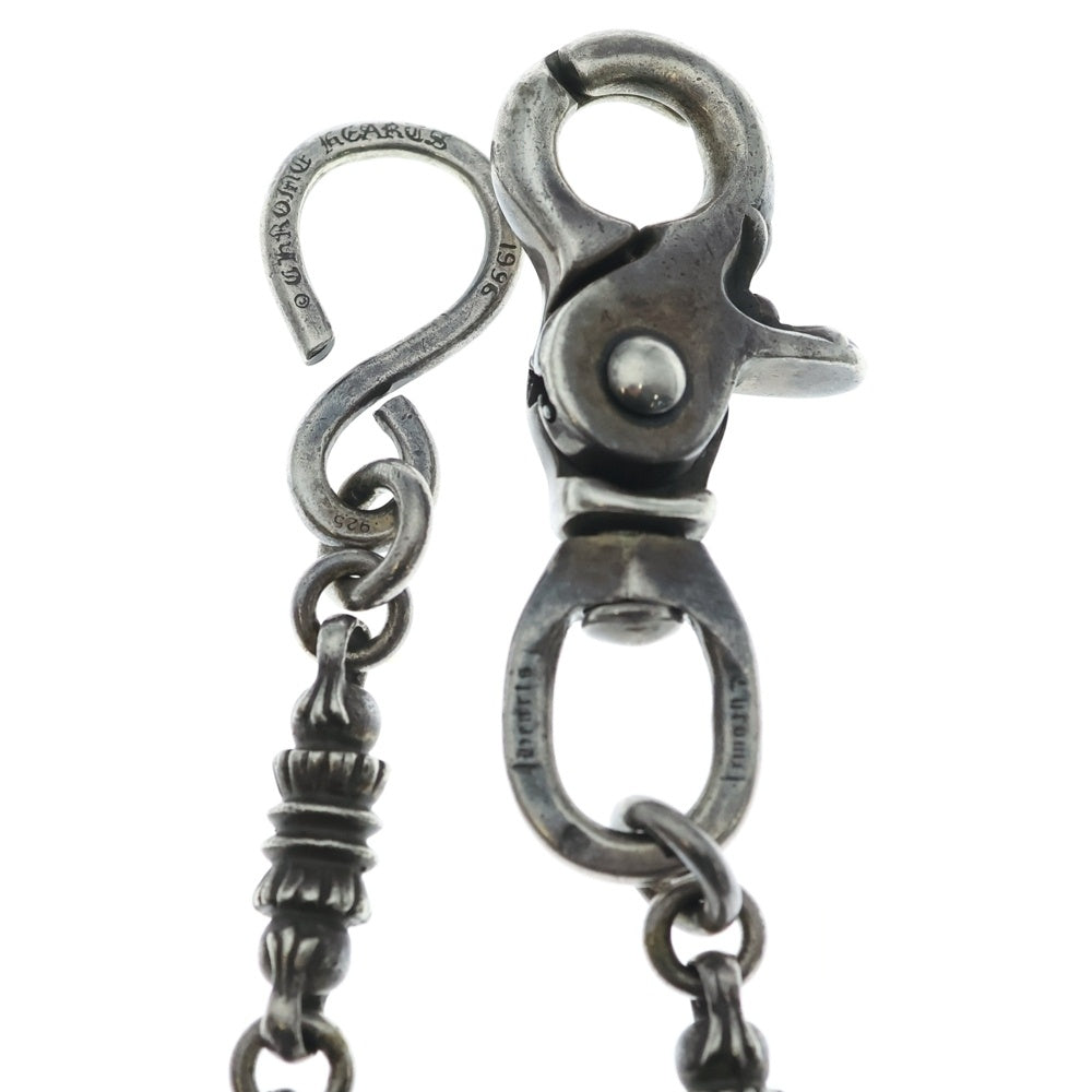 CHROME HEARTS(クロムハーツ) 1CLIP BARREL CROSSBALL 9LINK 1クリップ バレル リンク クロスボール ウォレットチェーン シルバー