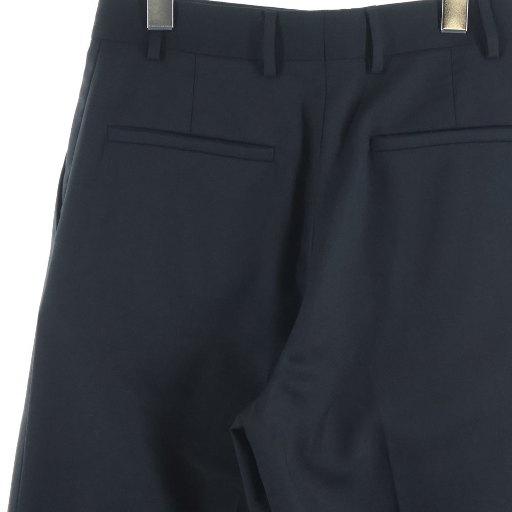 LOEWE(ロエベ) WOOL GABARDINE 2-TUCK WIDE PANTS ウールギャバジン 2タックワイドスラックスパンツ ブラック Q825331X08 レディース