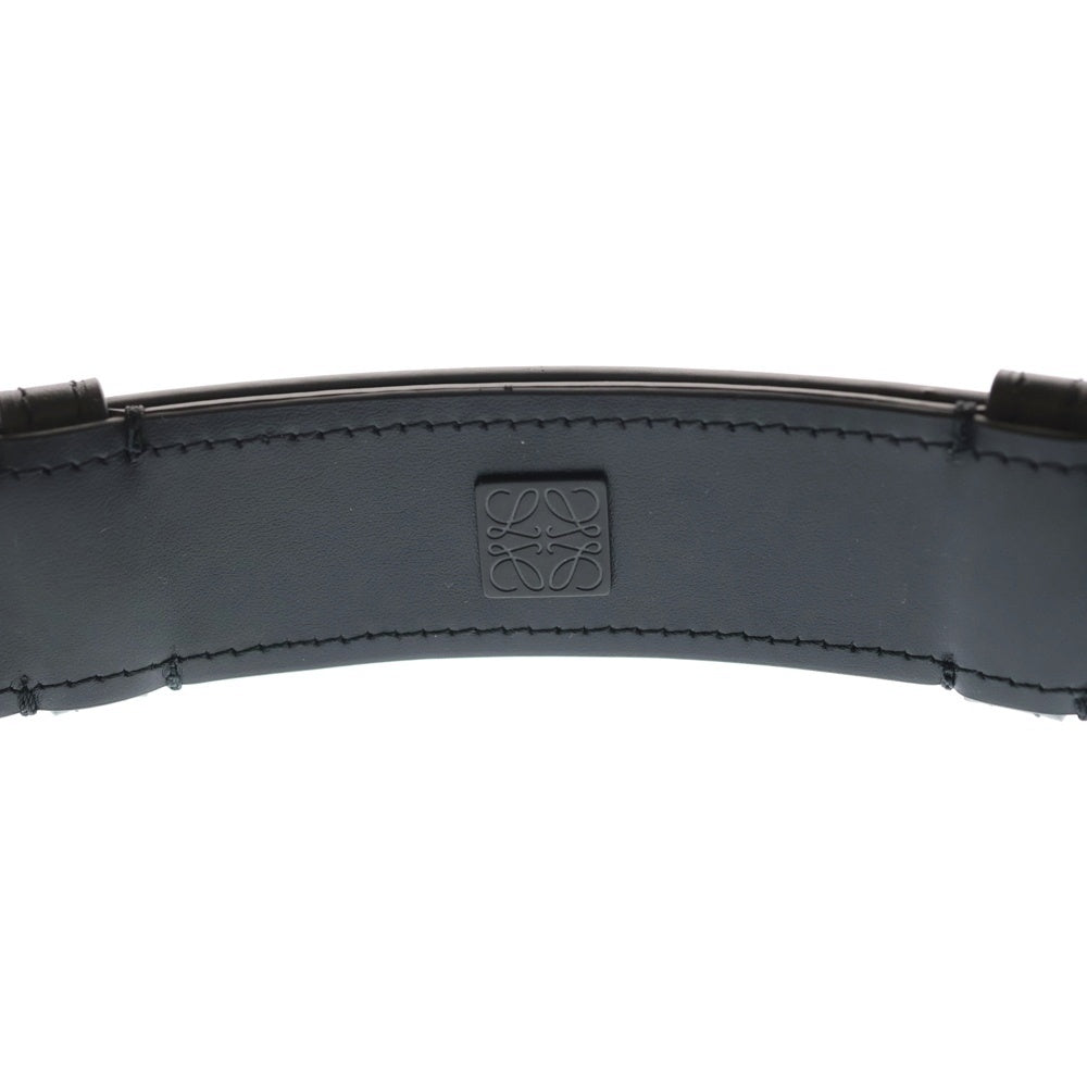 LOEWE(ロエベ) ロゴデザイン カーフレザー ベルト ブラック 524.01015U