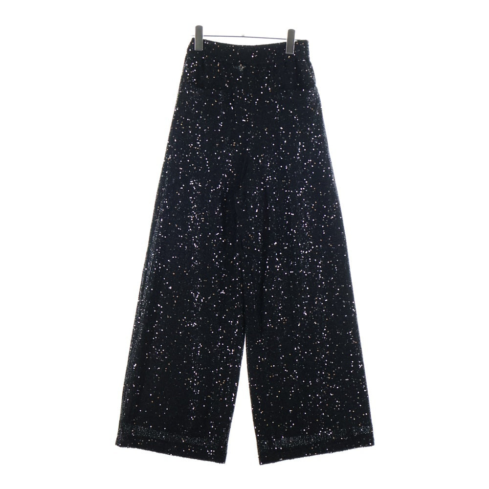JOHN LAWRENCE SULLIVAN(ジョンローレンスサリバン) スパンコール ポリエステル スウェットパンツ レディース ブラック 2A013-0225-07