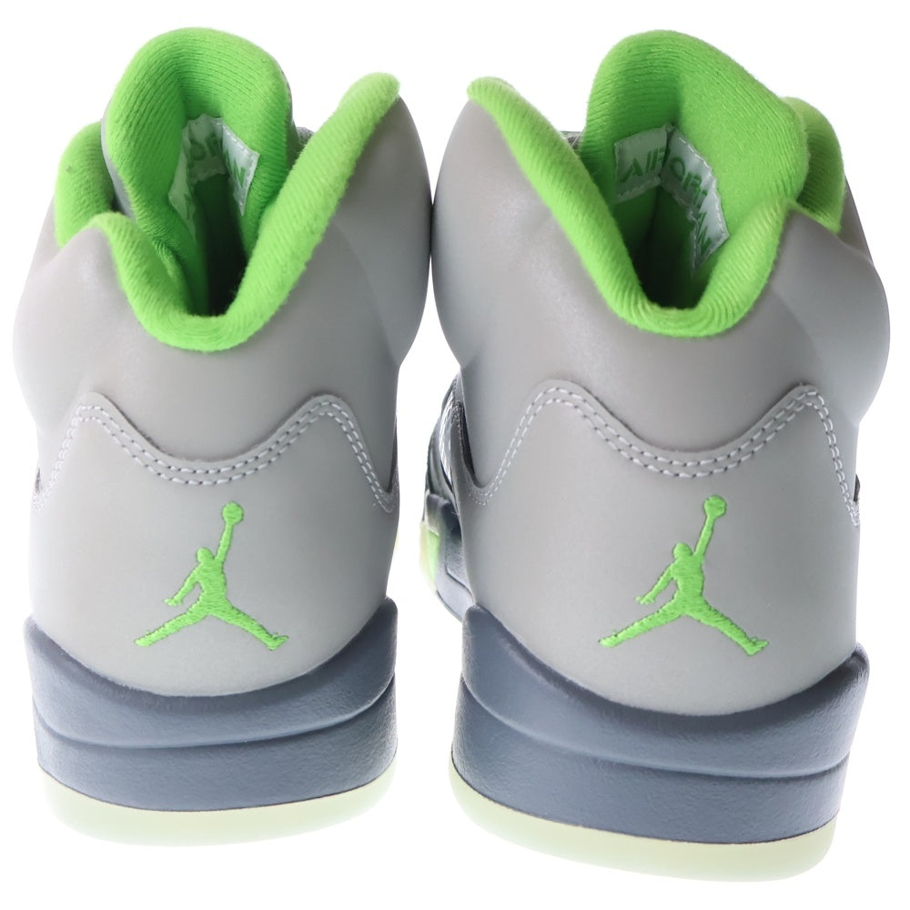 NIKE(ナイキ) AIR JORDAN5 GREEN BEAN エアジョーダン5 グリーンビーン ハイカットスニーカー グレー/グリーン US10/28cm DM9014-003