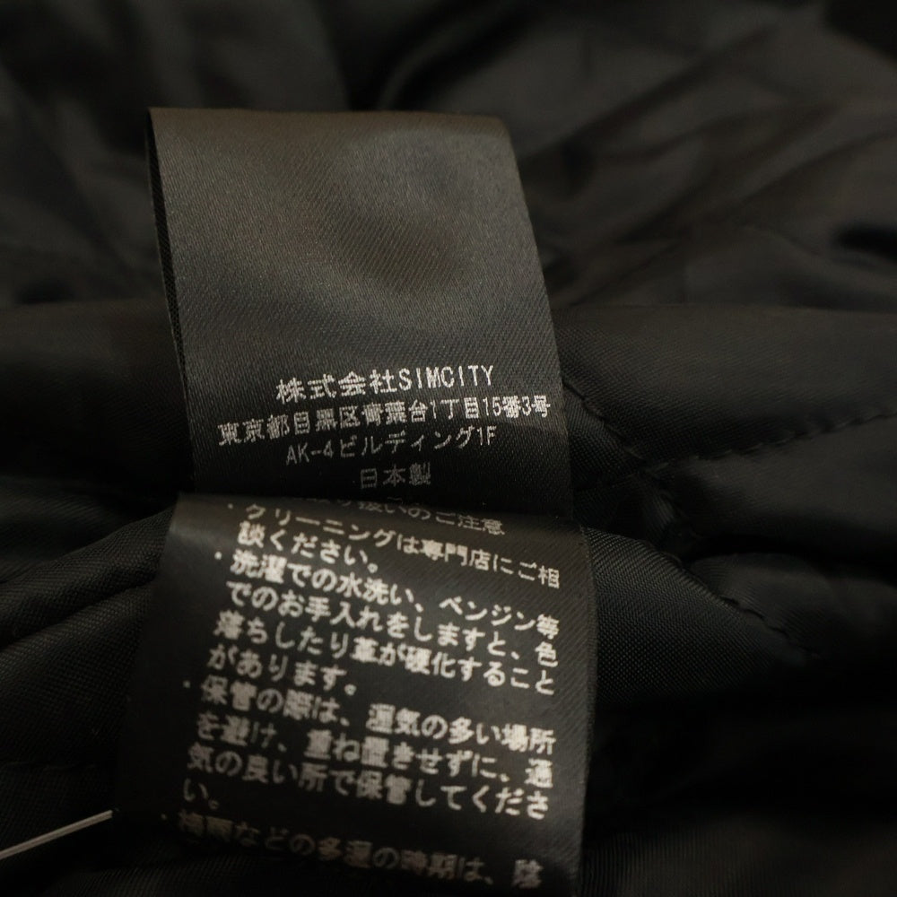 cvtvlist(カタリスト) CREW UNIVERSITY JACKET クルー ユニバーシティ スタジアムジャンパー バーシティジャケット スタジャン ブラック UNIJK-003