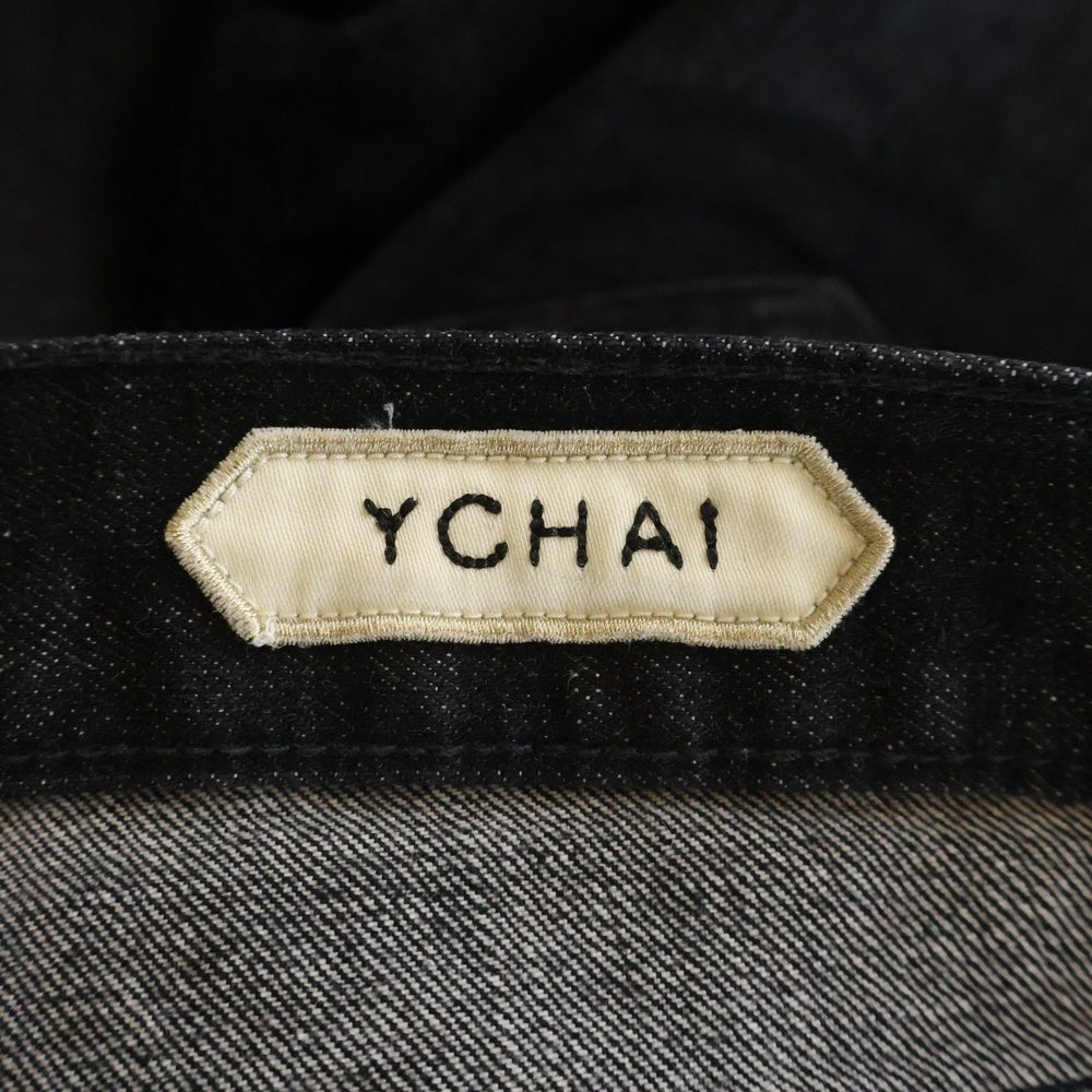 YCHAI(イカイ) ×YOSIMASA HOSHIBA 干場義雅 PANATELA パナテラ ボタンフライデニムパンツ ブラック YPUJF001